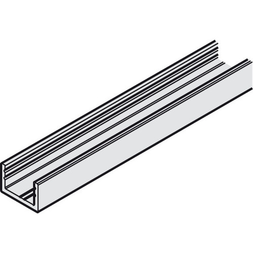 Hafele 940.41.540 Pre-Drilled Bottom/Wall Profile with Rubber Gasket