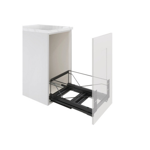 Hafele 502.57.340 Kessebohmer Double Bin Pull-Out Waste Bin, Bottom Mounted